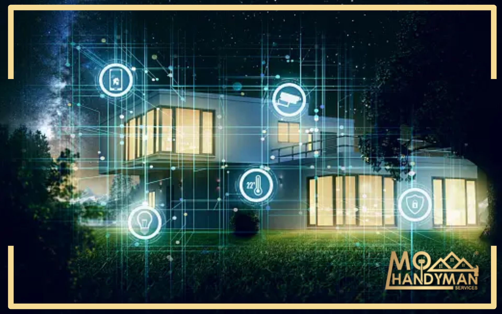 Energy-efficient smart home solutions by Mo Handyman Services, showcasing eco-friendly and cost-saving home innovations