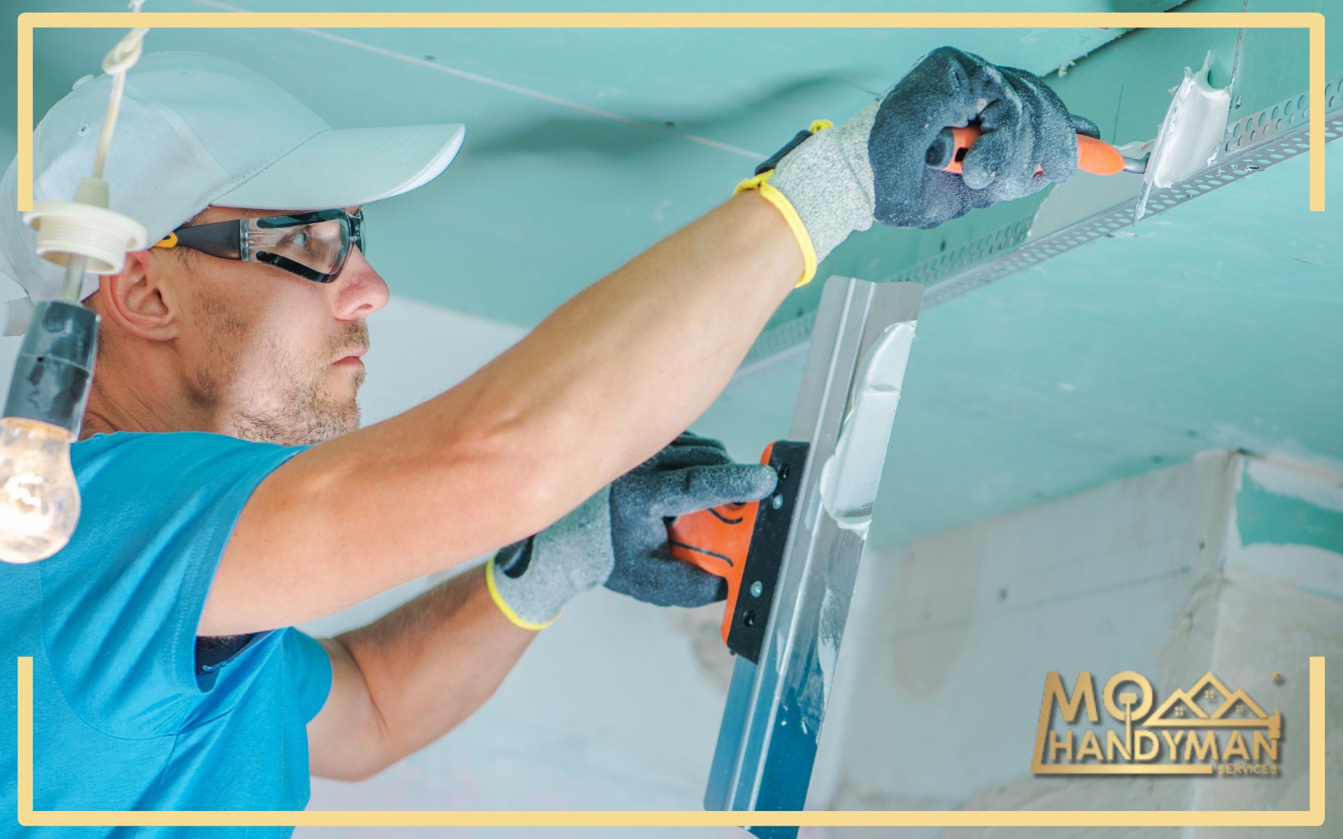 Techniques for perfect drywall patching methods, illustrating the process of repairing holes and cracks with precision for a seamless wall finish, including applying and smoothing joint compound and sanding for a professional appearance