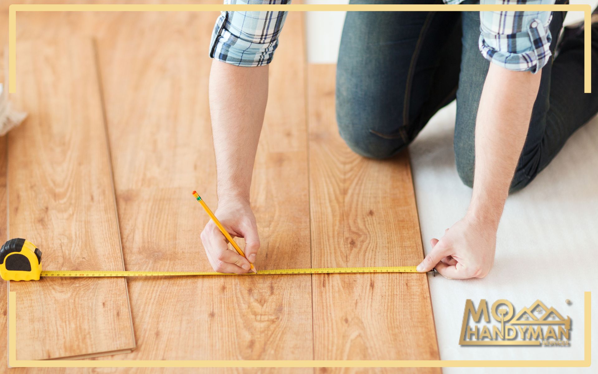 Expert laminate flooring installation and custom designs by the best flooring handyman, offering stylish and functional flooring solutions for your home.