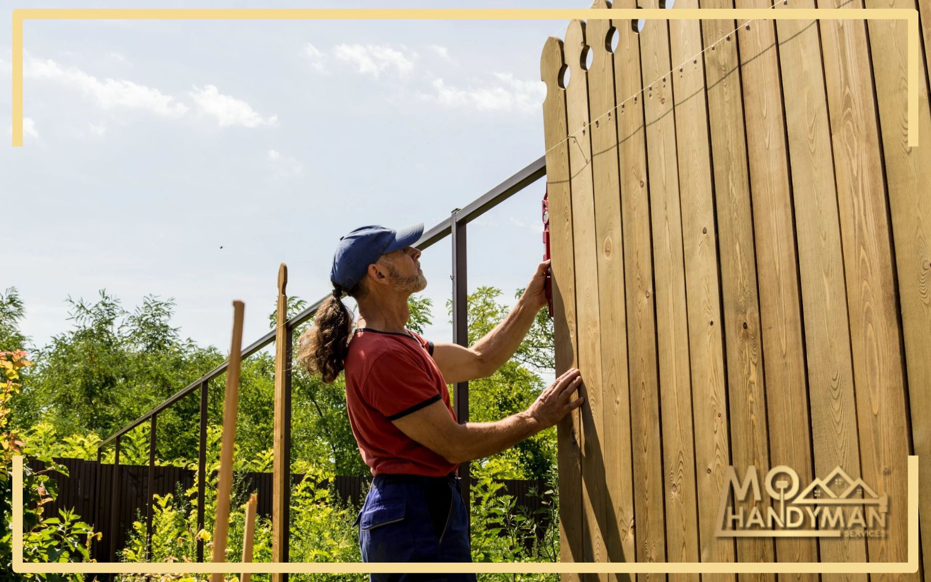 Secure residential fence setup