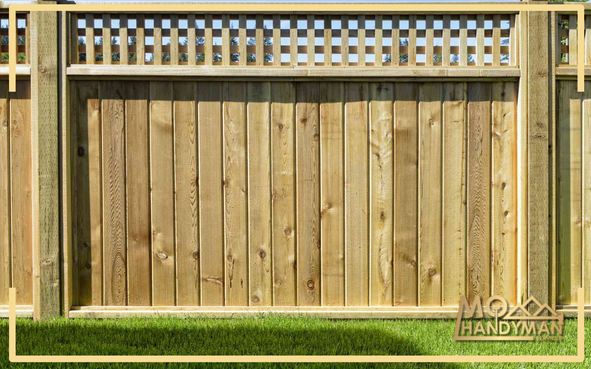 Person installing a fence step by step