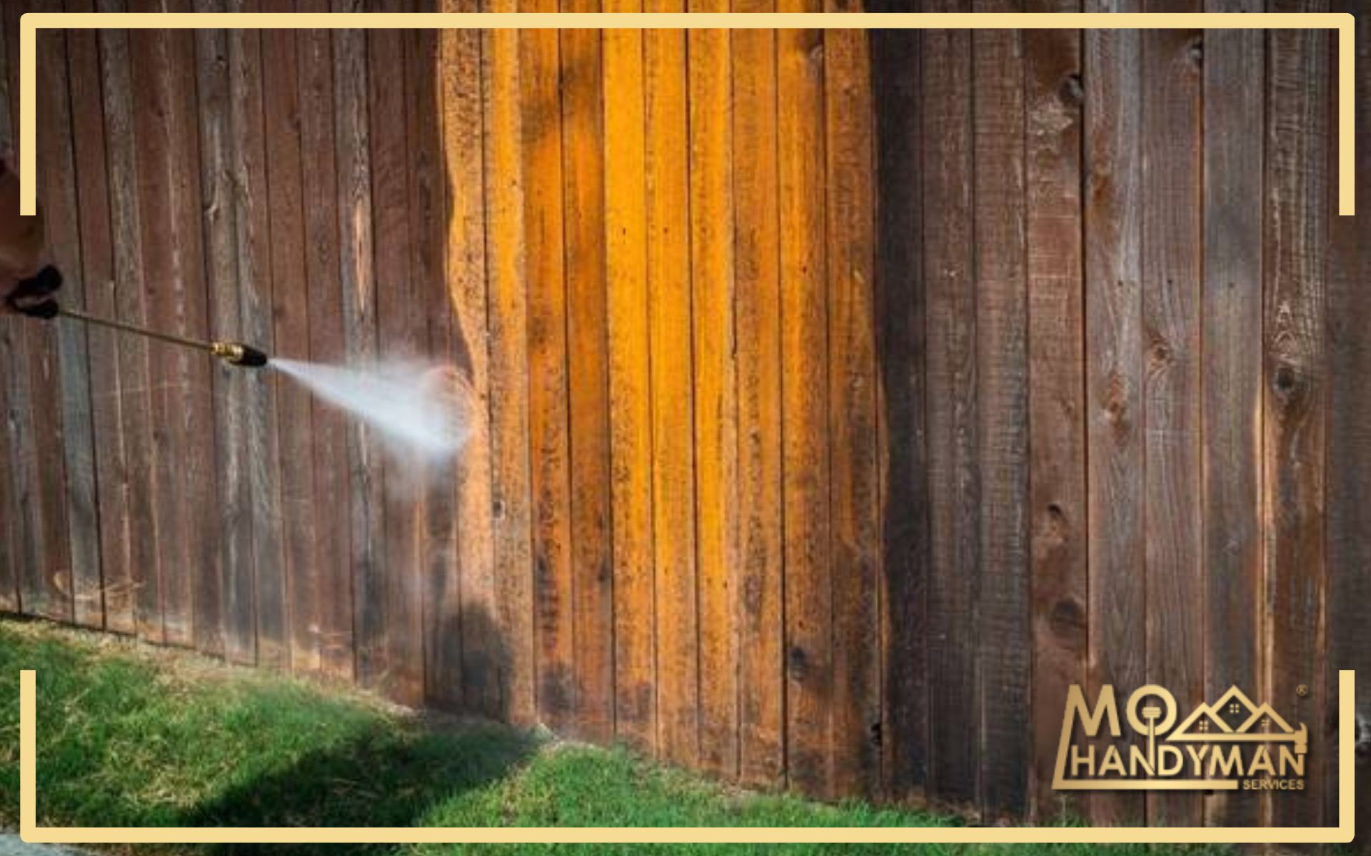 Cleaning and maintaining wooden fences