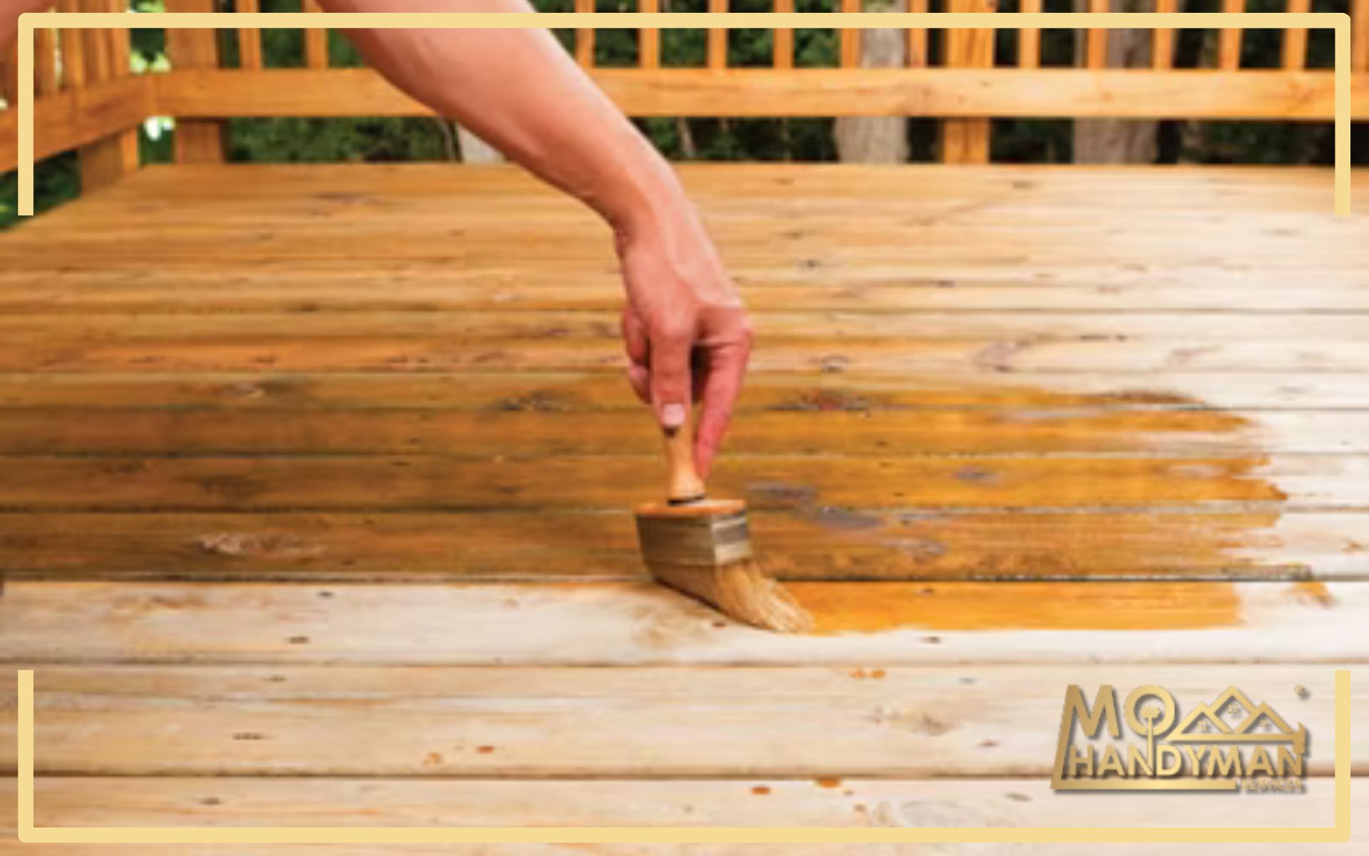 DIY deck restoration process