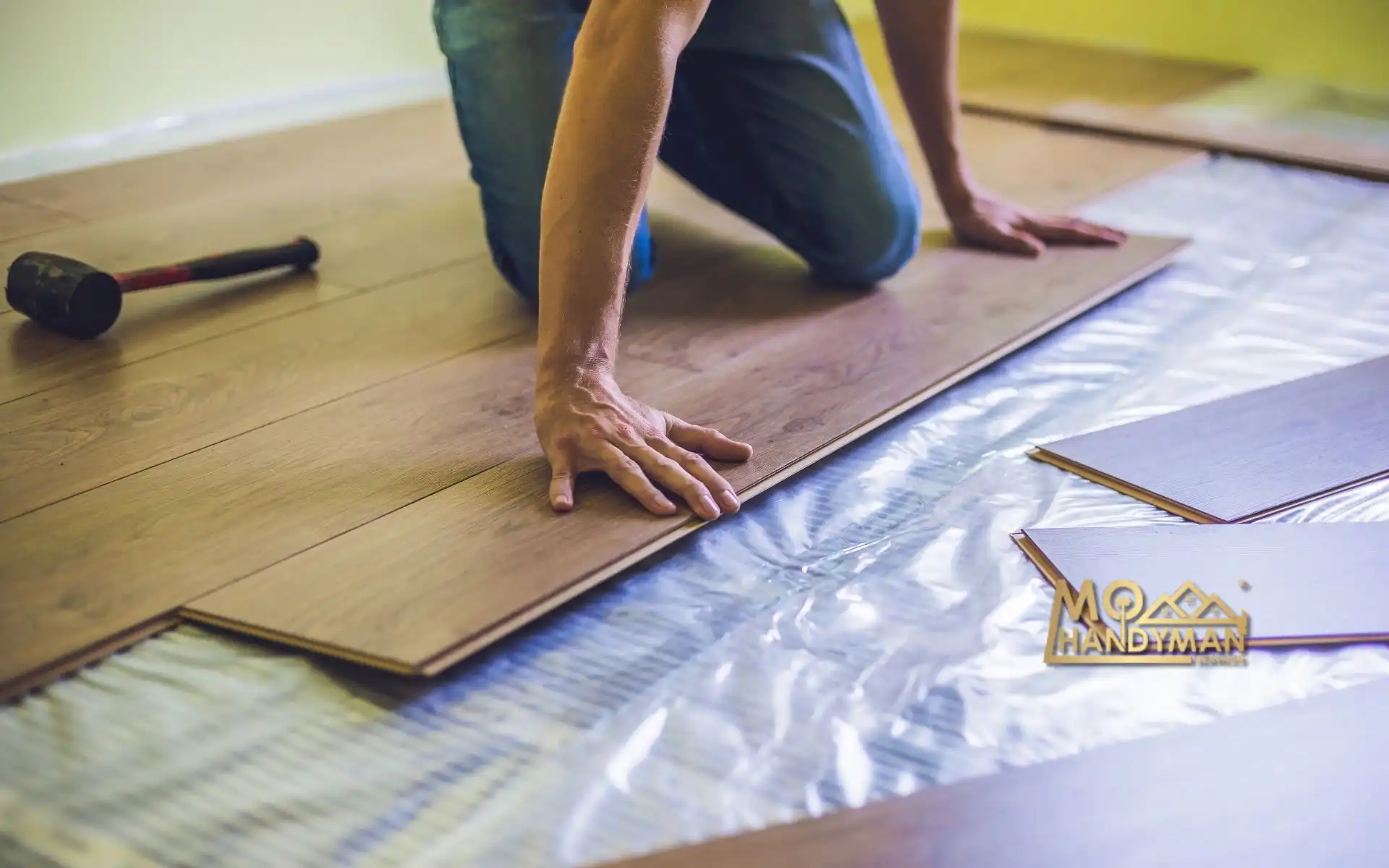 Explore the best laminate flooring types for your home renovation project, showcasing durability and style in various room settings