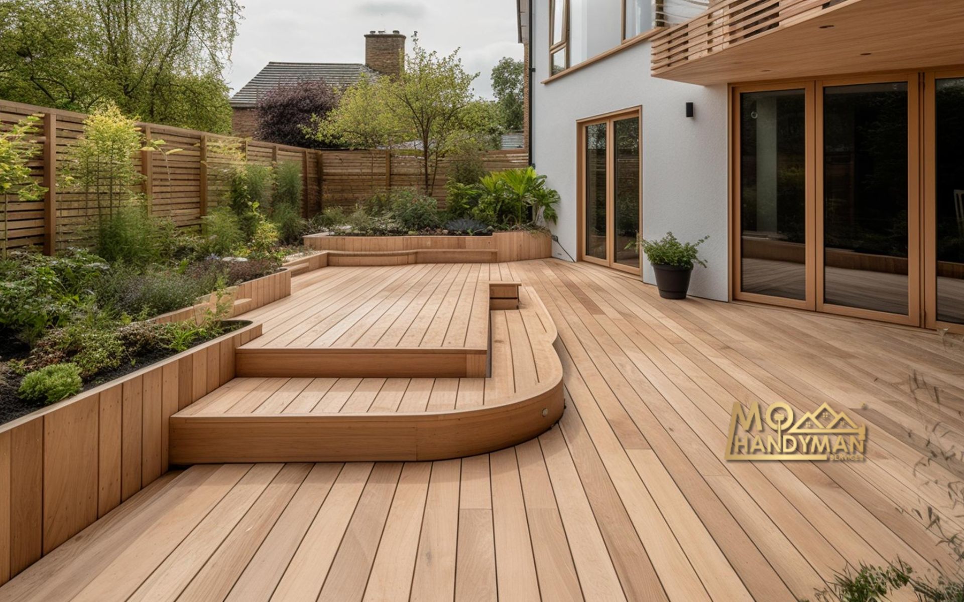 Composite decking material