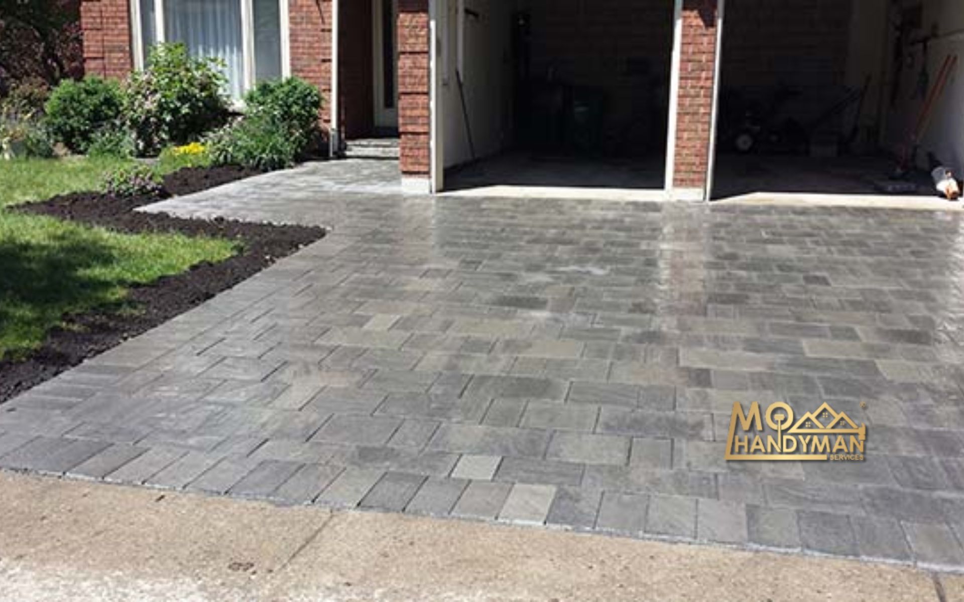 Interlocking pavers for driveway